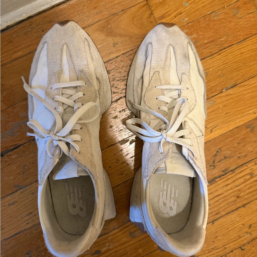 New Balance Beige Suede Casual Sneakers